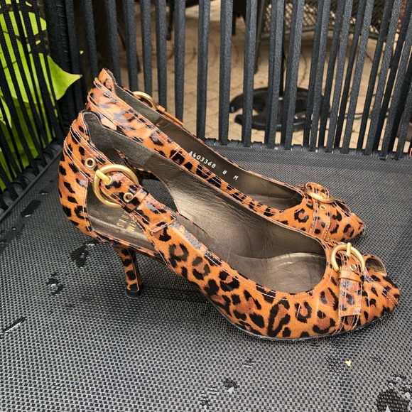 Stuart Weitzman heels sz 8 open toe - Picture 3 of 6